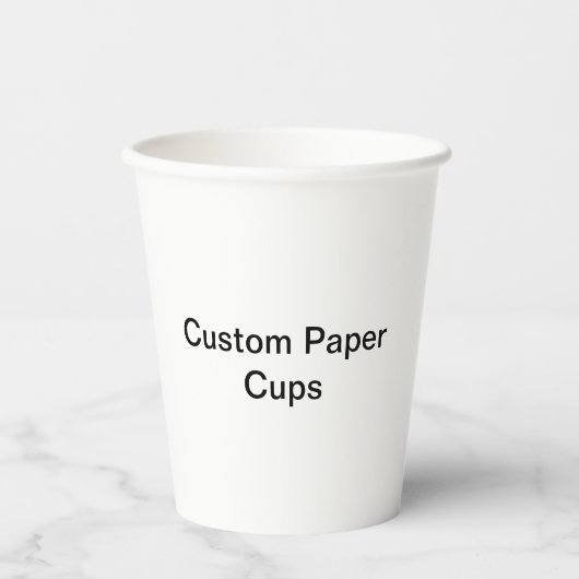 Custom Paper Cups Papieren Bekers (Voorkant)