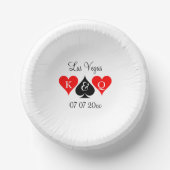 Custom papier kommen voor Las Vegas bruiloft parti (Voorkant)