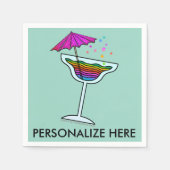 CUSTOM PAPIEREN SERVETTEN - MARGARITA DESIGN (Voorkant)