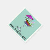 CUSTOM PAPIEREN SERVETTEN - MARGARITA DESIGN (Hoek)