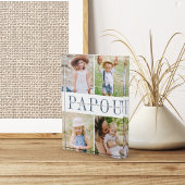 Custom Papou Grandchildren Fotoblokken