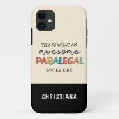 Custom Paralegal Geweldige Legal Assistant Funny Case-Mate iPhone Case (Achterkant)