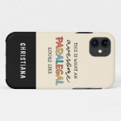 Custom Paralegal Geweldige Legal Assistant Funny Case-Mate iPhone Case (Achterkant (horizontaal))