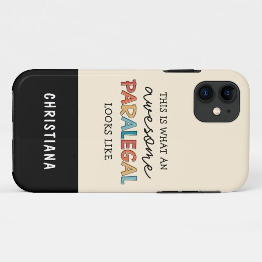 Custom Paralegal Geweldige Legal Assistant Funny Case-Mate iPhone Case (Achterkant (horizontaal))