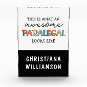 Custom Paralegal Geweldige Legal Assistant Funny Fotoblokken (Voorkant)