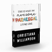 Custom Paralegal Geweldige Legal Assistant Funny Fotoblokken (Links)