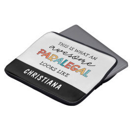 Custom Paralegal Geweldige Legal Assistant Funny Laptop Sleeve