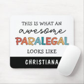 Custom Paralegal Geweldige Legal Assistant Funny Muismat (Met muis)