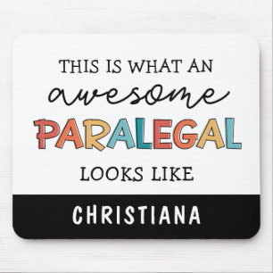 Custom Paralegal Geweldige Legal Assistant Funny Muismat