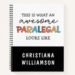 Custom Paralegal Geweldige Legal Assistant Funny Notitieboek