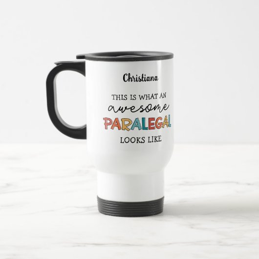 Custom Paralegal Geweldige Legal Assistant Funny Reisbeker (Links)