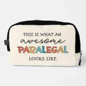 Custom Paralegal Geweldige Legal Assistant Funny Toilettasje (Voorkant)