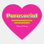 Custom Parasocial Celebrity Sticker (Voorkant)