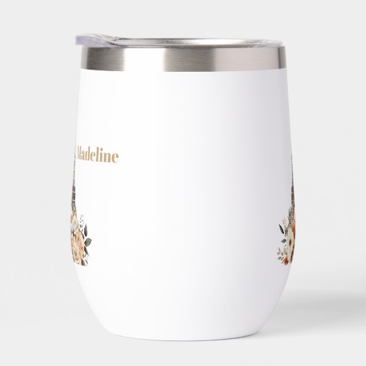 Custom Paris Eiffel Tower Beautiful Floral (Rechts)