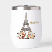 Custom Paris Eiffel Tower Beautiful Floral (Voorkant)