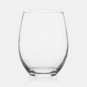 Custom Paris Eiffel Tower Beautiful Floral Wijnglas Zonder Voet (Rechts)