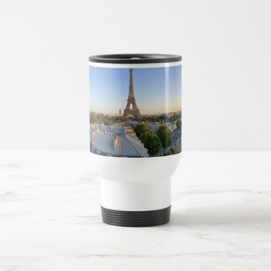 Custom  Paris panoramic skyline Travel  Mug Reisbeker (Center)