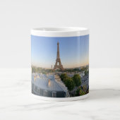 Custom Paris Panoramic Skyline View Eiffel Tower Grote Koffiekop (Voorkant)