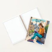Custom Paris Sketch Travel Notitieboek Dagboek (Binnen)