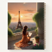 Custom Paris Sketch Travel Notitieboek Dagboek (Achterkant)