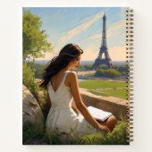Custom Paris Sketch Travel Notitieboek Dagboek (Achterkant)