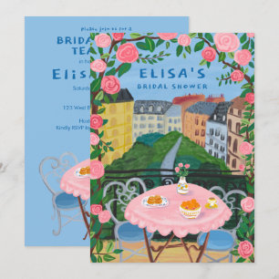 CUSTOM Paris Tea op het balkon Vrijgezellenfeest A Kaart