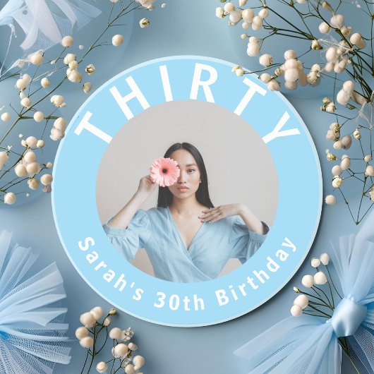 Custom Party Drink Coasters 30e verjaardag Zandsteen Onderzetter