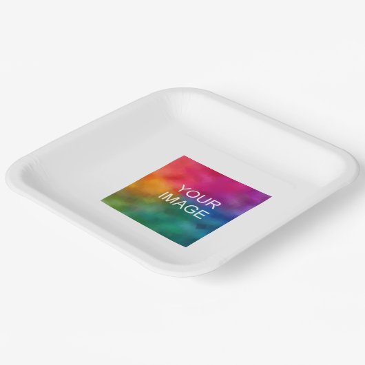 Custom Party Event Eenvoudige Minimalistische Sjab Papieren Bordje (Gebogen)