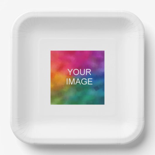 Custom Party Event Eenvoudige Minimalistische Sjab Papieren Bordje (Voorkant)