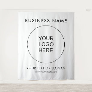 Custom Party Event Seminar Logo Tekstachtergrond Wandkleed