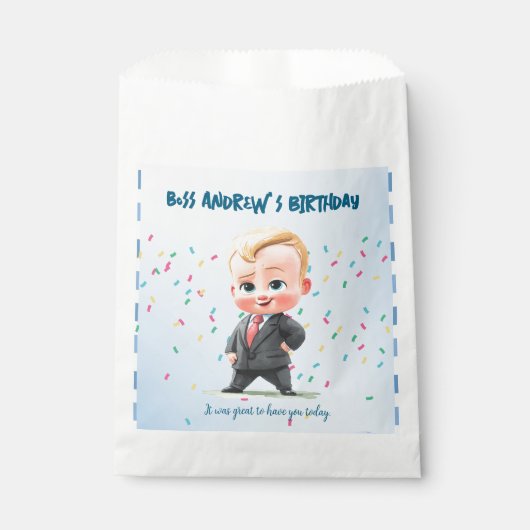 Custom Party Favor Bags for Boys Birthday Bedankzakje (Voorkant)