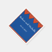 Custom Party Servet Rood Bandana Print (Hoek)