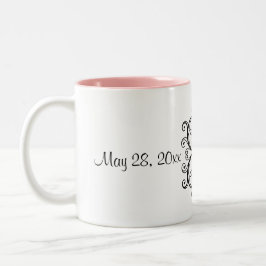 Custom Pas getrouwd Bride and Groom Tweekleurige Koffiemok