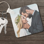 Custom Pas getrouwd bruiloft foto Sleutelhanger<br><div class="desc">Creëer een gepersonaliseerde aandenken met deze aangepaste foto-sleutelhanger, ideaal als een relatiegeschenk, voor pasgetrouwden of zelfs als een unieke huwelijksgunst. Hoewel het momenteel is ingesteld om foto's van het paar of pasgetrouwde trouwfoto's van de bruid en bruidegom te laten zien, kun je de afbeeldingen gemakkelijk ruilen voor speciale foto's van...</div>