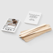 Custom Pas getrouwd Photo Song Afspeellijst Dank u Handwaaier (Niet-gemonteerd)