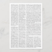 Custom Pasen Uitnodiging Uitnodiging Krant w. Foto (Achterkant)