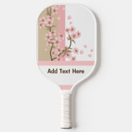 Custom Pastel Bloemen Pickleball Paddle