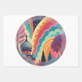 Custom Pastel Dome Dream Wrapping Set (3 vellen) Inpakpapier Vel (Voorkant 2)