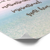 CUSTOM Pastel Dream Beach Motivational Quote Poster (Hoek)