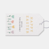 Custom Pastel Floral Schattige Kleurrijk Happy Eas Cadeaulabel (Voorkant (Horizontaal))