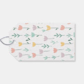 Custom Pastel Floral Schattige Kleurrijk Happy Eas Cadeaulabel (Achterkant Horizontaal)