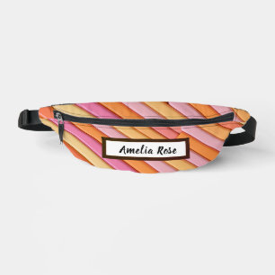Custom Pastel Geometric Fanny Pack – Abstract Heuptasje