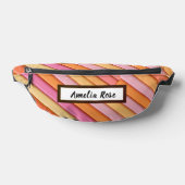 Custom Pastel Geometric Fanny Pack – Abstract Heuptasje (Liggend)