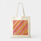 Custom pastel geometrische budget Canvas tas – Abs (Achterkant)