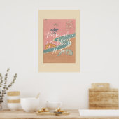 CUSTOM Pastel Gradient Pattern Art | Adachi Masato Poster (Keuken)