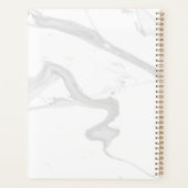 Custom Pastel Green Shiba Inu Silhouette Notebook Planner (Achterkant)