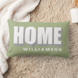 Custom Pastel Green White Home Minimalist Modern  Kussen