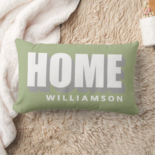 Custom Pastel Green White Home Minimalist Modern Kussen (Deken)