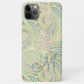 Custom Pastel Groen Geel Blauw Roze Paisley Art Case-Mate iPhone Case (Achterkant)