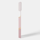 Custom Pastel Mauve Roos Blush Roze Art Stripes iPhone Hoesje (Rechterkant)